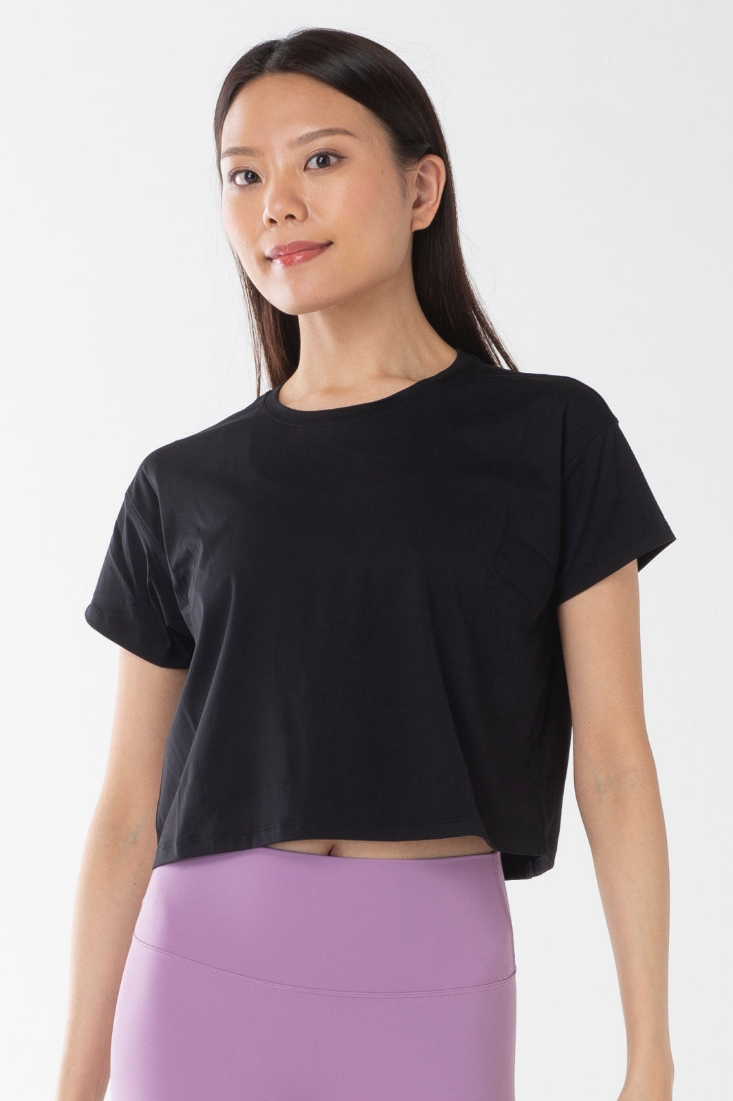 ミサキ クロップ Tシャツ ブラック