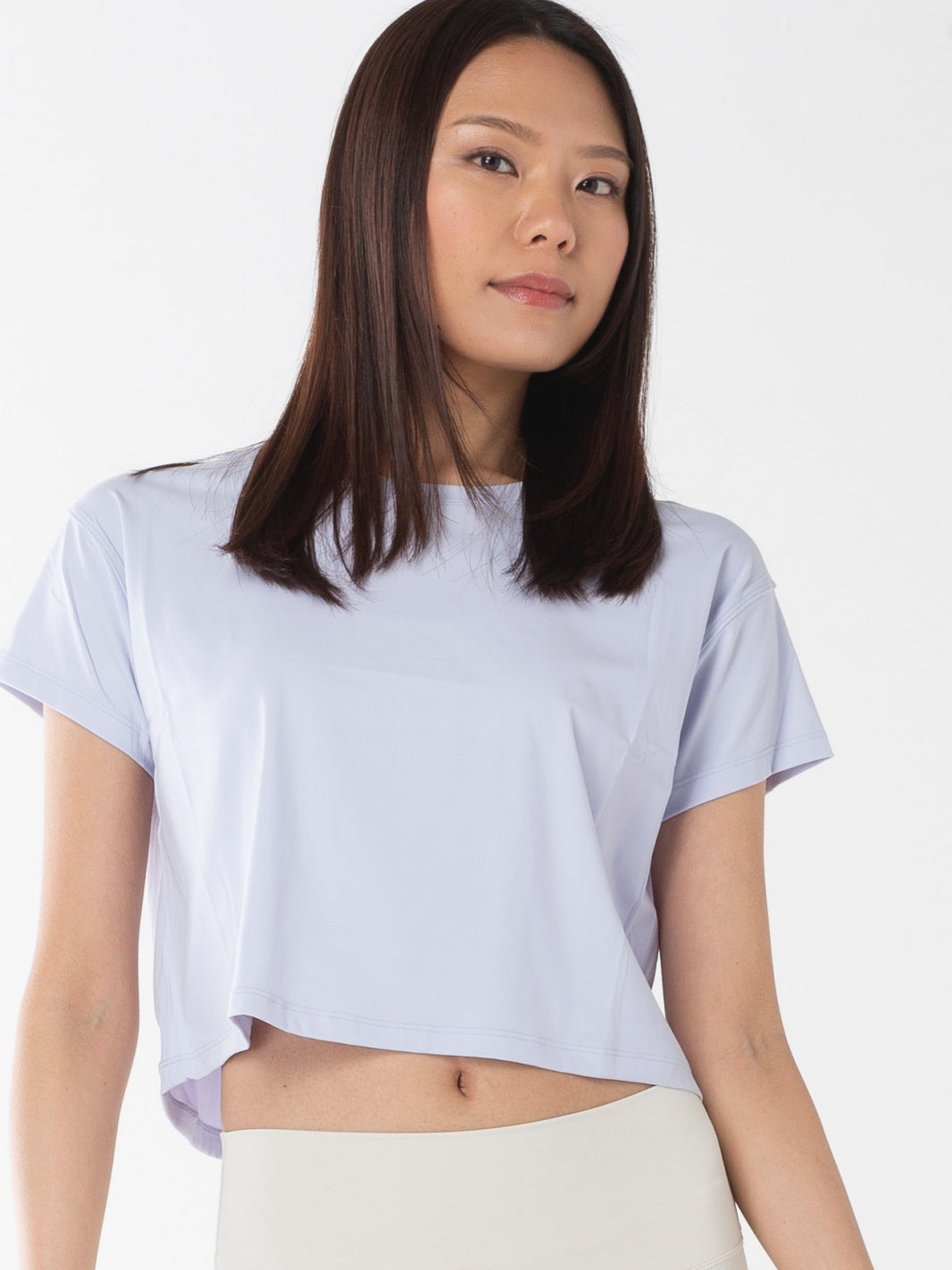 ミサキ クロップ Tシャツ ライトブルー
